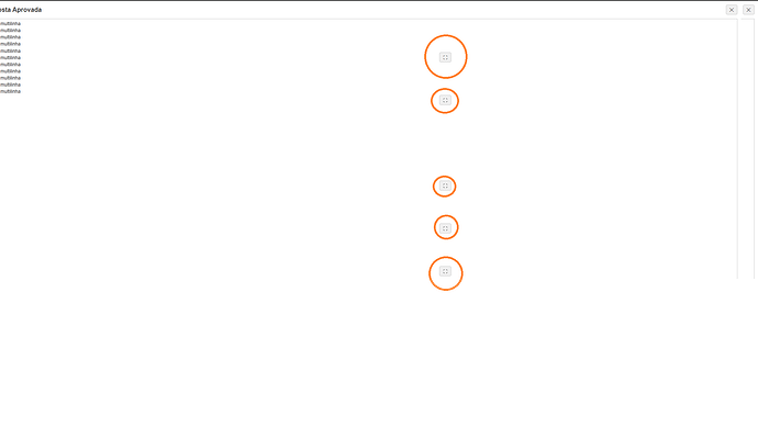 Janela de um dos campos aberta